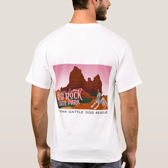 Arizona Cattle Dog Rescue - Red Rock State Park T-Shirt (Back)
