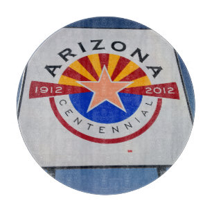 Arizona Centennial Sign Cutting Board