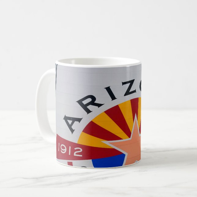 Arizona Centennial Sign Mug (Front Left)