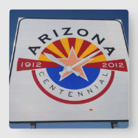 Arizona Centennial Sign Wall Clock