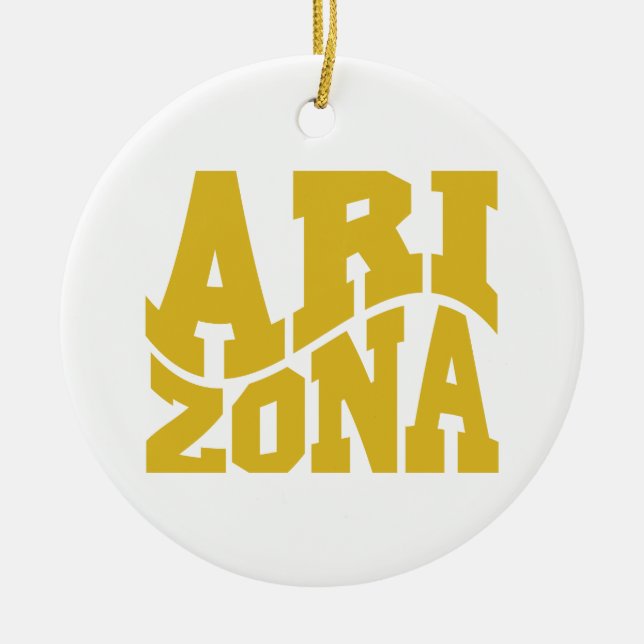 Arizona Ceramic Tree Decoration (Front)