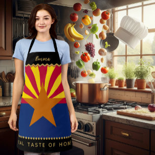 Arizona Chefs Apron, USA, Arizona Flag Apron