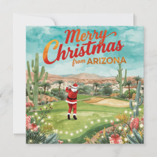 Arizona Christmas in Desert Greeting card