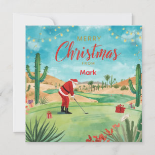 Arizona Christmas in Desert Greeting card