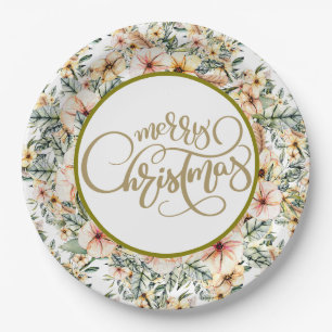 Arizona Christmas in Desert Paper Plate