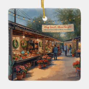 Arizona Christmas themed Ceramic Ornament