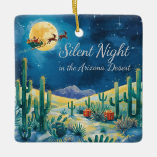 Arizona Christmas themed Ceramic Ornament