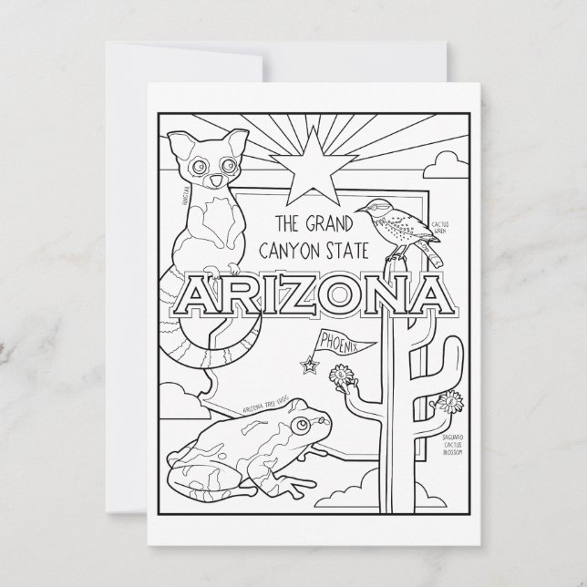 arizona colour me collage invitation (Front)
