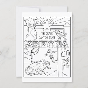 arizona colour me collage invitation