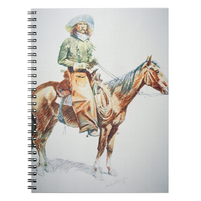 Arizona Cowboy, 1901 (crayon on paper) Notebook (Front)