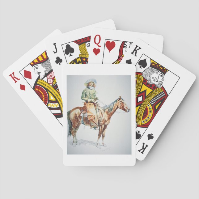 Arizona Cowboy, 1901 (crayon on paper) Playing Cards (Back)