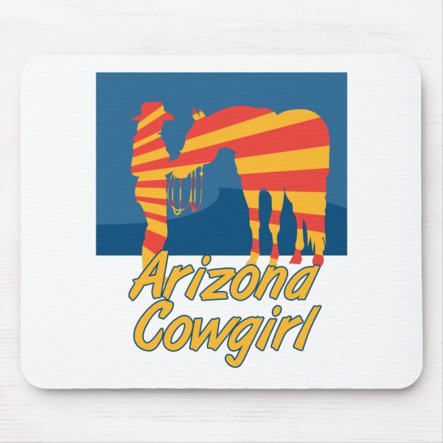 Arizona CowGirl Mouse Mat (Front)