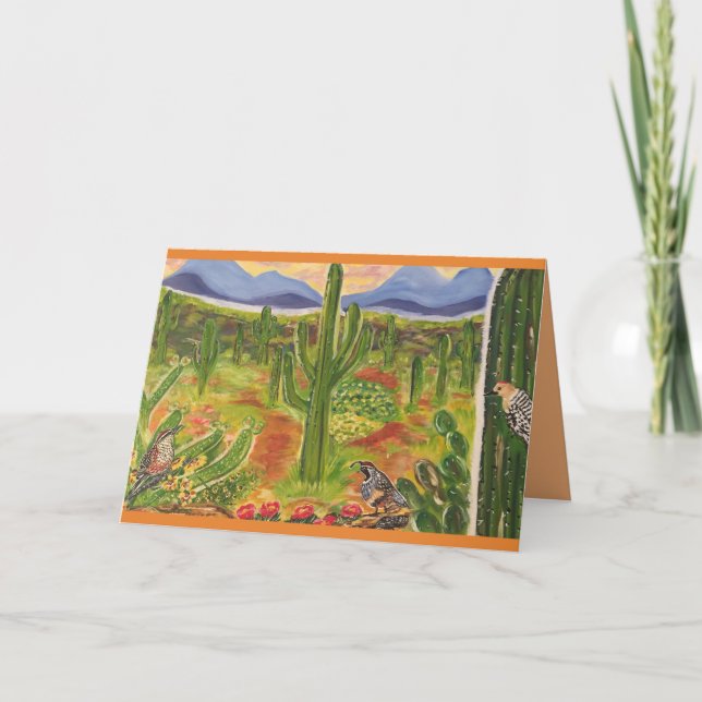 Arizona Desert Art Card (Front)