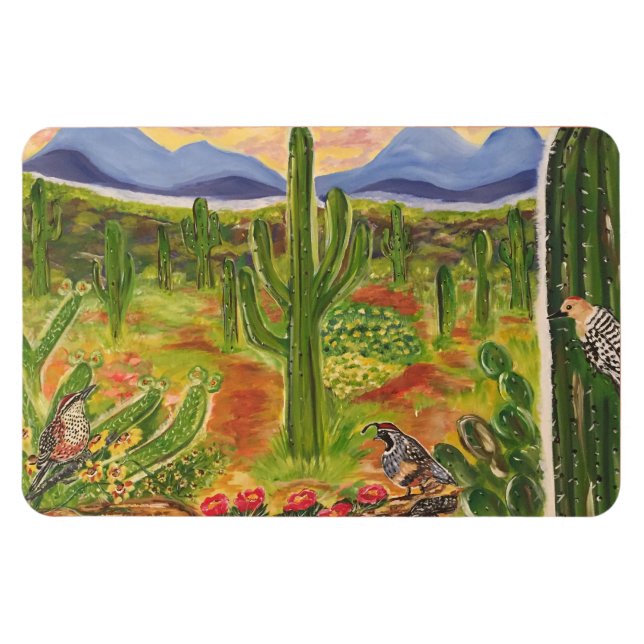 Arizona Desert Art Magnet (Horizontal)