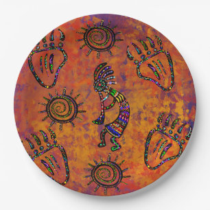 Arizona Desert Art Paper Plate