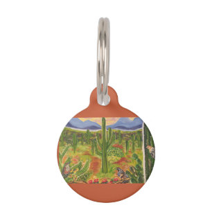 Arizona Desert Art Pet Tag