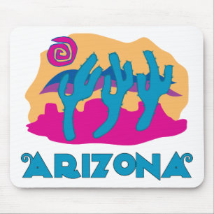Arizona Desert Blue Mouse Mat