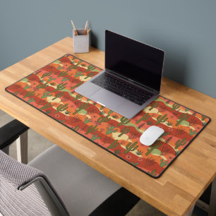 Arizona Desert Cactus - Southwestern Landscape Desk Mat