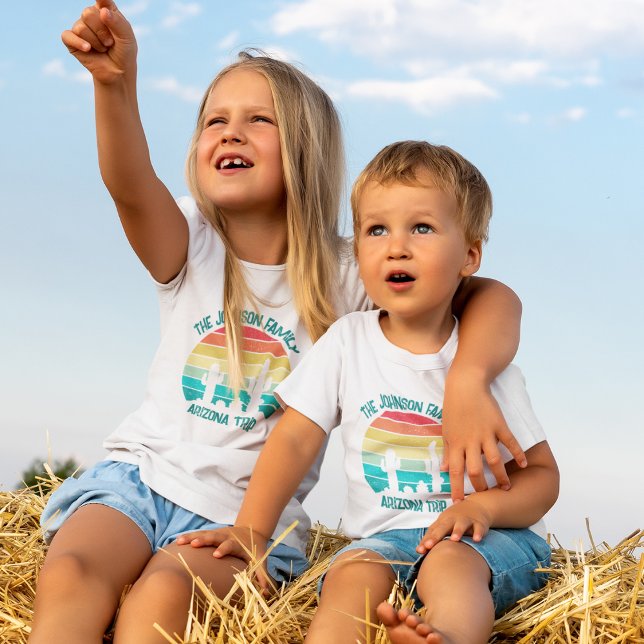 Arizona Desert Cactus Sunset Custom Trip Kids T-Shirt (Creator Uploaded)