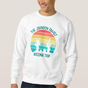 Arizona Desert Cactus Sunset Custom Vacation Sweatshirt