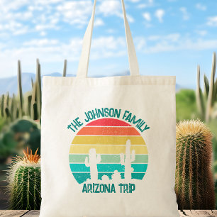 Arizona Desert Cactus Sunset Personalised Tote Bag