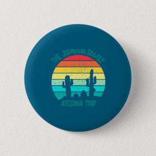 Arizona Desert Cactus Sunset Trip Kids 6 Cm Round Badge