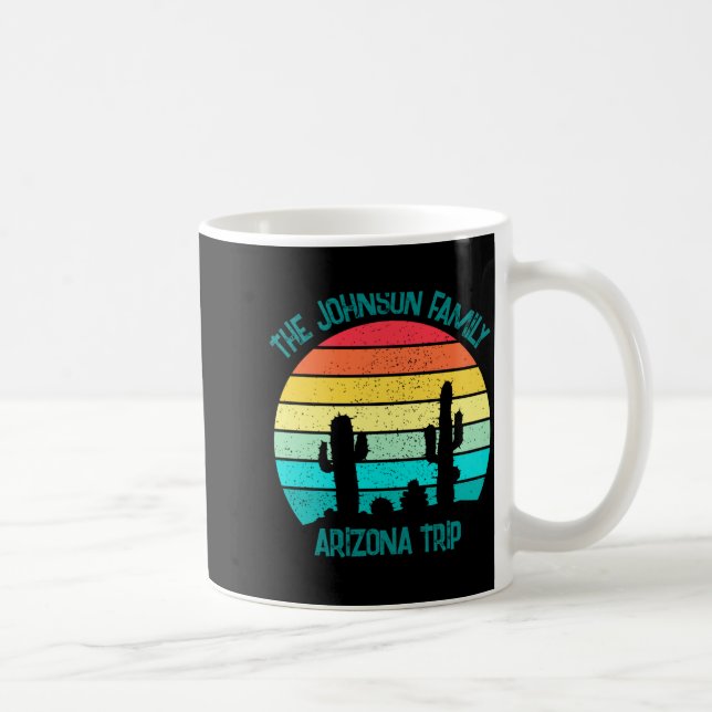 Arizona Desert Cactus Sunset Trip Kids  Coffee Mug (Right)