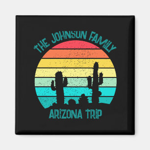 Arizona Desert Cactus Sunset Trip Kids  Magnet