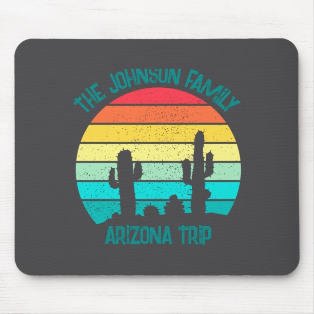 Arizona Desert Cactus Sunset Trip Kids  Mouse Mat (Front)