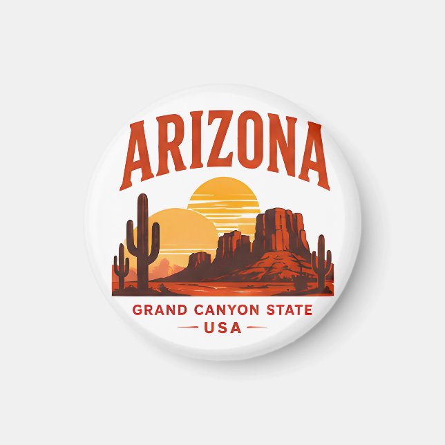 Arizona Desert Canyon Escape Magnet (Front)