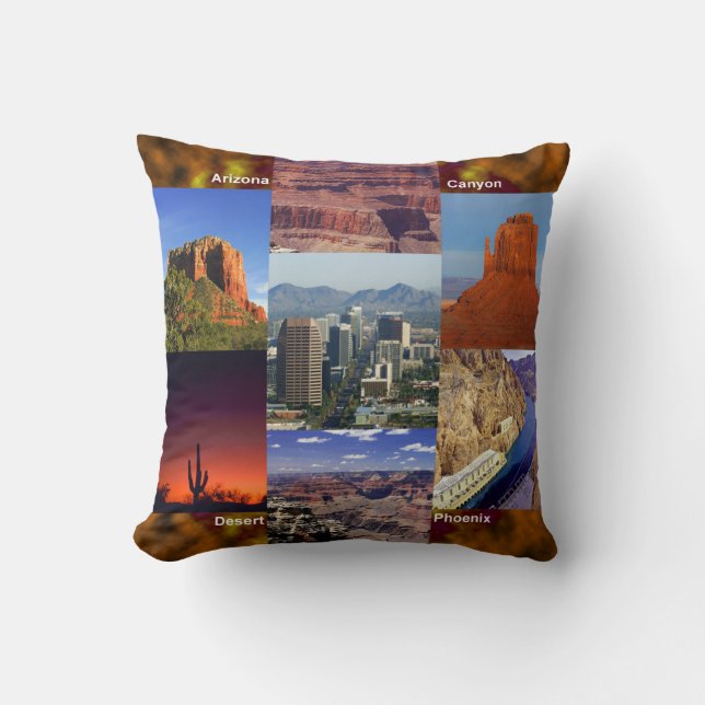 Arizona Desert Collage Cushion (Front)