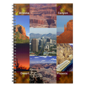 Arizona Desert Collage Notebook