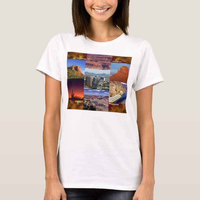 Arizona Desert Collage T-Shirt (Front)