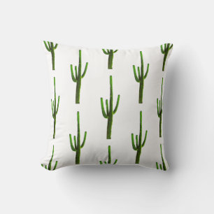 Arizona Desert Creen Saguaro Cactus Cushion