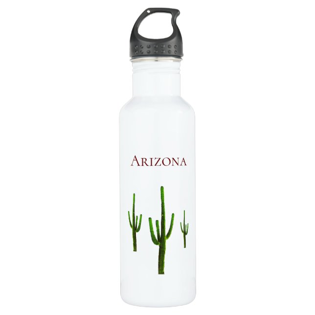 Arizona Desert Green Cactus 710 Ml Water Bottle (Front)