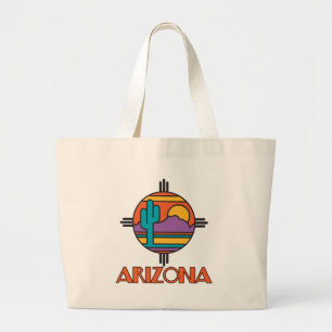 Arizona Desert Mandala Large Tote Bag
