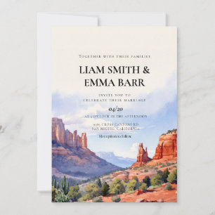 Arizona Desert Monument Valley Destination Wedding Invitation