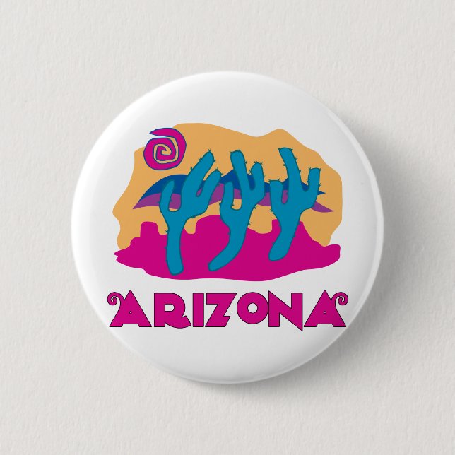 Arizona Desert Pink 6 Cm Round Badge (Front)
