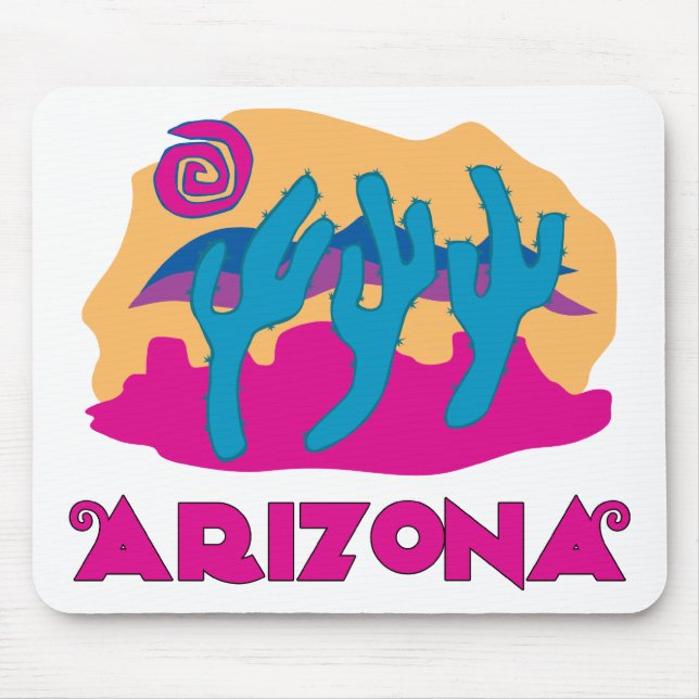 Arizona Desert Pink Mouse Mat (Front)