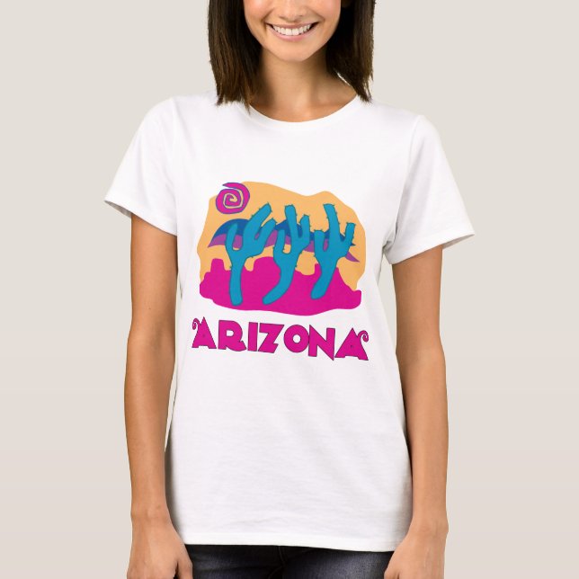 Arizona Desert Pink T-Shirt (Front)