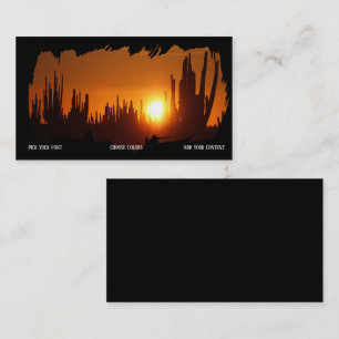 Arizona Desert Southwest Sunset Business Card