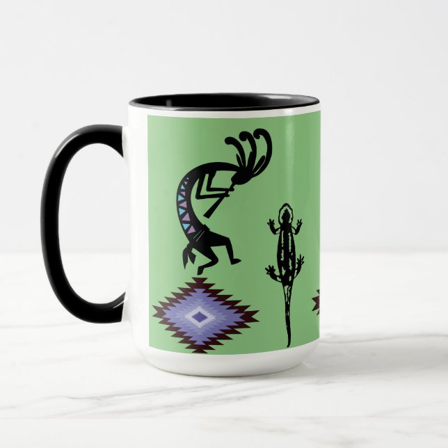 Arizona Desert Southwestern Kokopelli Mug (Left)