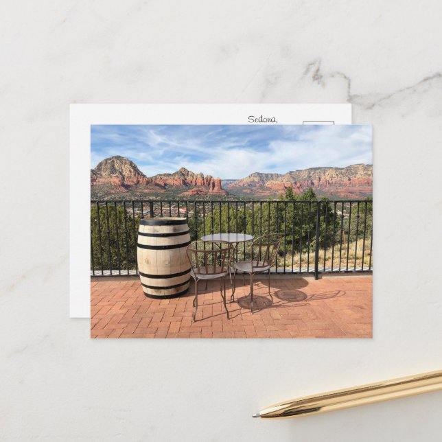 Arizona Desert Souvenir Postcard (Front/Back In Situ)