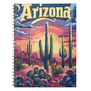 Arizona Desert Sunset Notebook