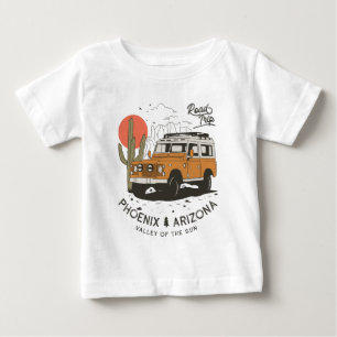 Arizona Desert Sunset Road Trip Cactus Phoenix Baby T-Shirt