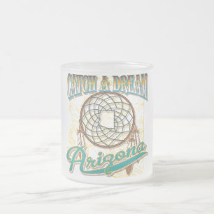Arizona Dream Catcher Frosted Glass Coffee Mug