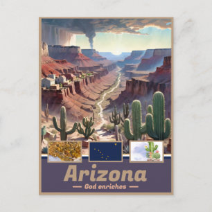 Arizona Dreamscape: Surreal State Postcard
