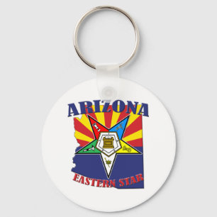 Arizona Eastern Star State Flag Key Ring