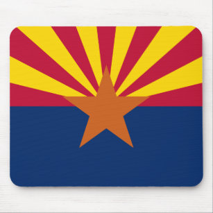 Arizona Flag, American The Copper State Mouse Mat