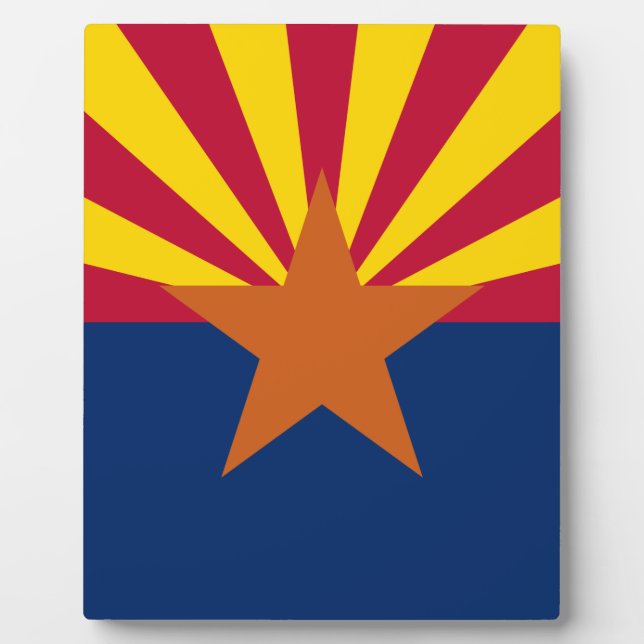 Arizona Flag, American The Copper State Plaque (Front)